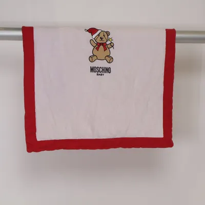 Baby blanket (White, Red) from Moschino Baby