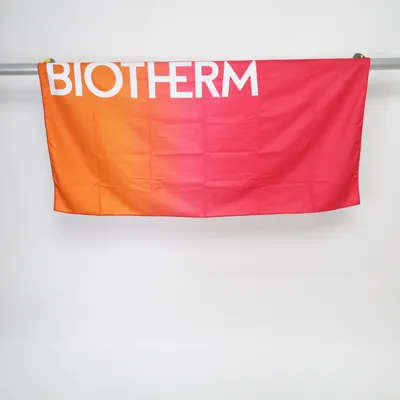 Serviette de plage (Orange, Rouge, Blanc) de Biotherm Polyester recyclé