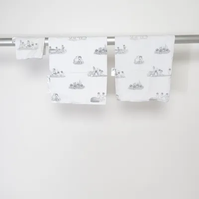 Parure de lit (Blanc, Noir) de Elsa Beskow Coton