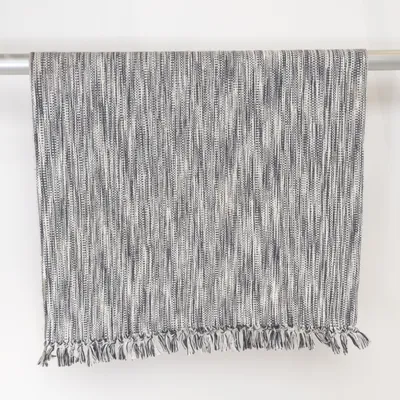 Tapis tissé (Gris, Blanc)