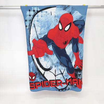 Tæpppe (Blå, Rød, Flerfarvet) fra Marvel Spiderman Polyester