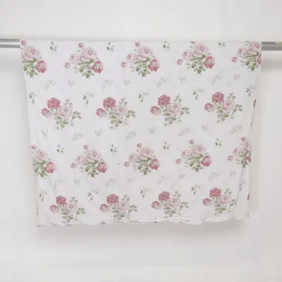Bettwäsche (Weiß, Pink, Grün) von Borganäs Baumwolle