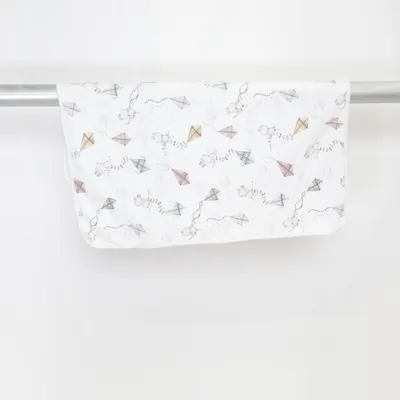 Baby blanket (White, Multicolored) from Newbie by KappAhl Organic cotton