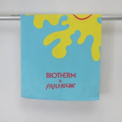 Badehåndklæde (Blå, Gul, Rød) fra Biotherm Polyester
