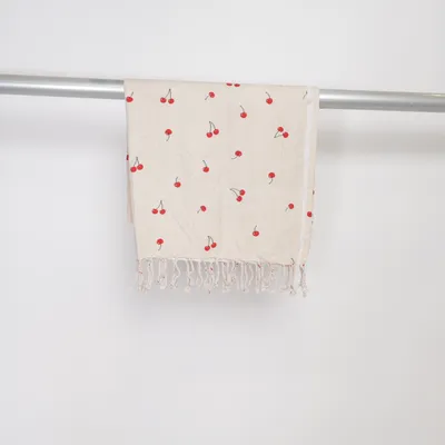 Tischdecke (Beige, Rot) von Lagerhaus Baumwolle