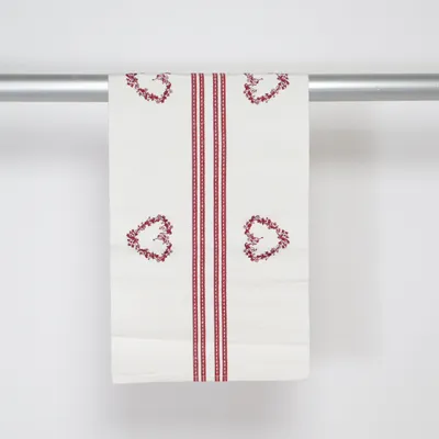 Table runner (White, Red) from Hemtex Cotton