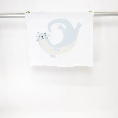 Baby blanket (White, Blue, Beige) from Bloomingville