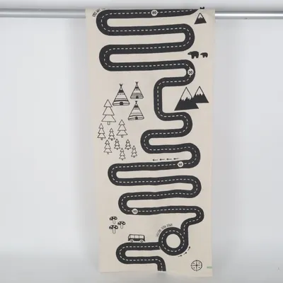 Tapis de jeu (Beige, Noir) de Oyoy Coton