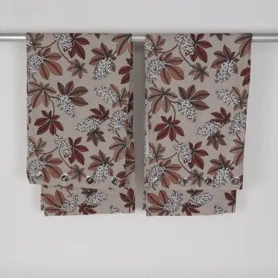 Eyelet curtain (Beige, Brown, White)
