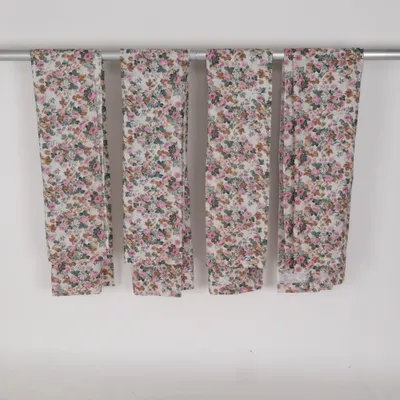 Rideau passe tringle (Rose, Vert, Beige)