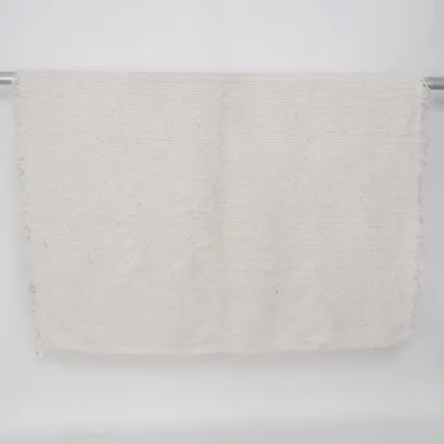 Laagpolig vloerkleed (Wit) van Zara Home Katoen, Polyester