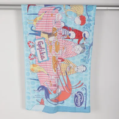 Bath towel (Blue, Pink, Multicolored) from Fika