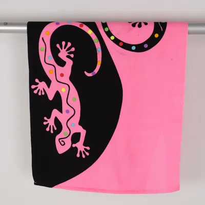 Strandlaken (Zwart, Roze, Meerkleurig) Polyester
