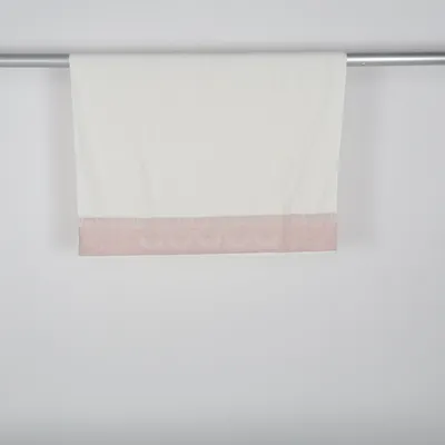 Bath towel (White, Pink) from Made in italy Cotton