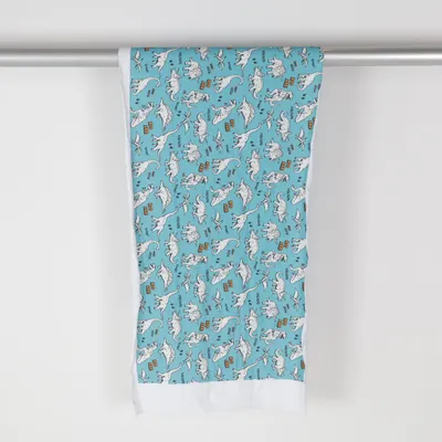 Textil (Blå, Vit)