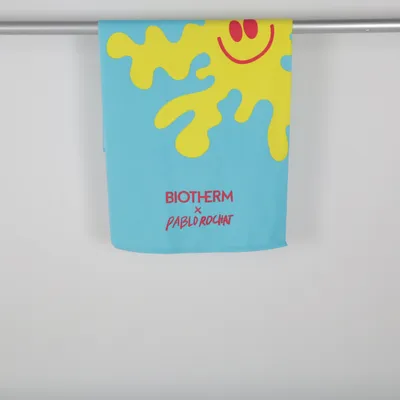 Badehåndklæde (Blå, Gul, Rød) fra Biotherm Polyester