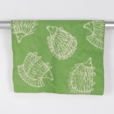 Filt (Grön, Vit) från Klippan Ull