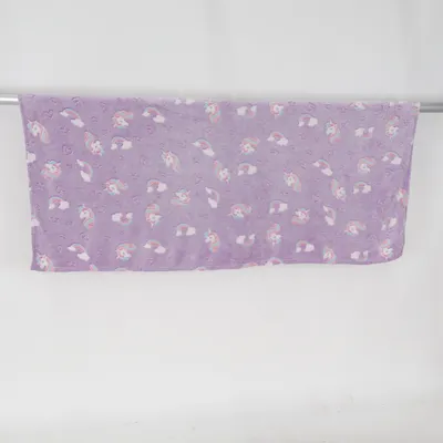 Blanket (Purple, Multicolored) from Dragon Polyester