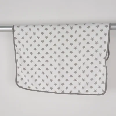 Babyfilt (Vit, Grå) från Carlo Baby Polyester