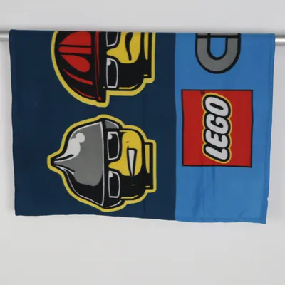 Blanket (Blue, Yellow, Gray) from LEGO Polyester