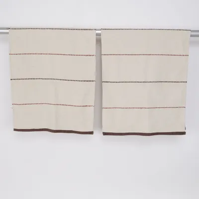 Geweven tapijt (Beige, Bruin) van Rusta Home Katoen, Polyester, Viscose