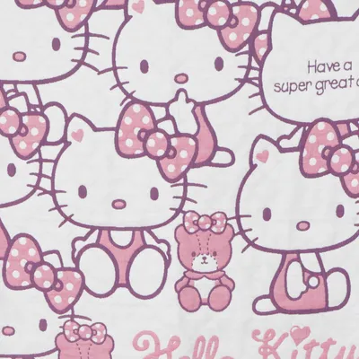 Bedspread (Pink, Purple, Multicolored) from Hello Kitty Cotton