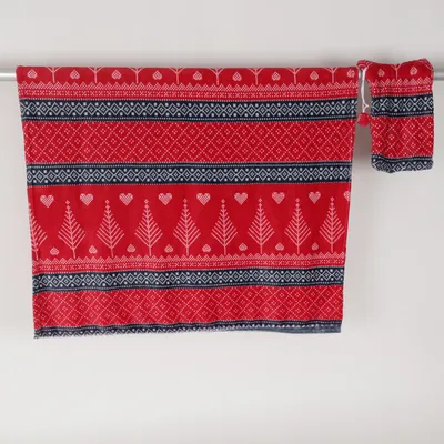 Couverture (Rouge, Bleu, Blanc) Polyester
