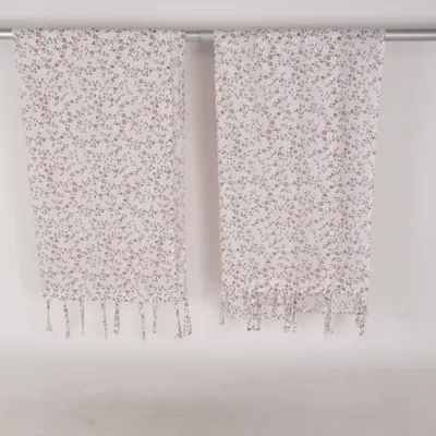 Loop curtain (White, Red)