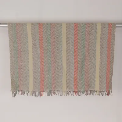 Wolldecke (Grau, Beige, Pink) von Hemtex Wolle