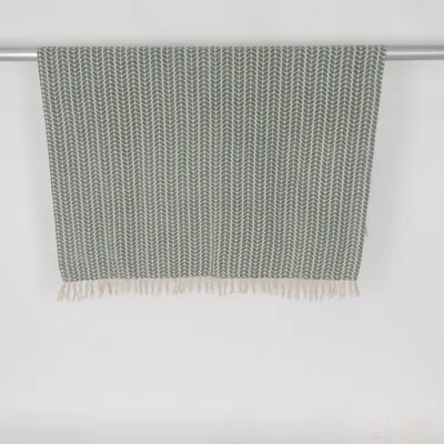 Vävd matta (Grön, Beige) från Rusta Home Bomull, Polyester
