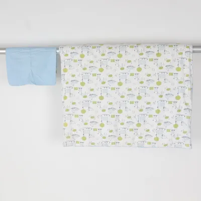 Bed set (Blue) from Värnamo Sängkläder Cotton, Polyester