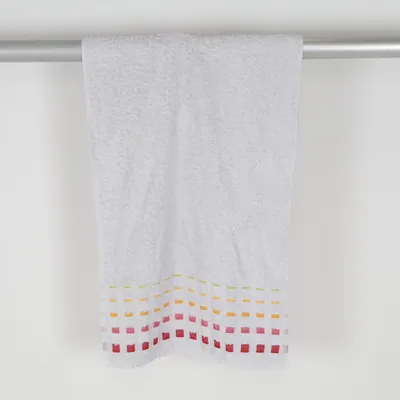 Badhanddoek (Wit, Meerkleurig) van Toptex Katoen