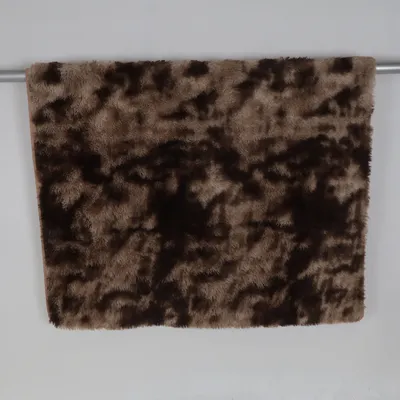 Hochflor-Teppich (Braun, Beige)