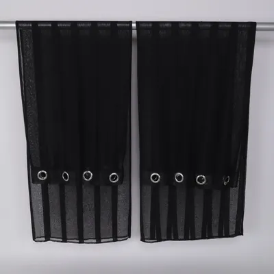Öljettgardin (Svart) från Form Living Polyester