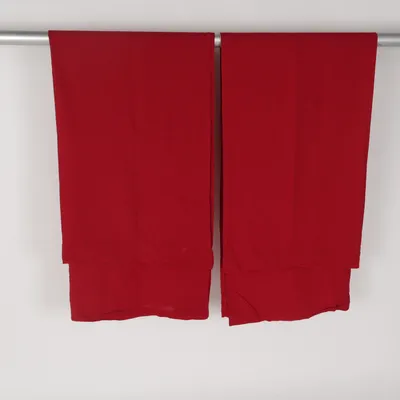 Rideau passe tringle (Rouge) de Elsaform Coton