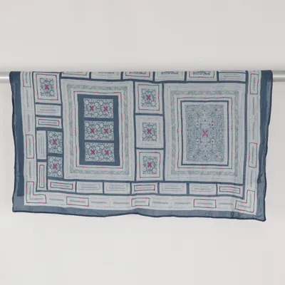 Shawl (Blue, White, Multicolored) from Noa Noa Cotton