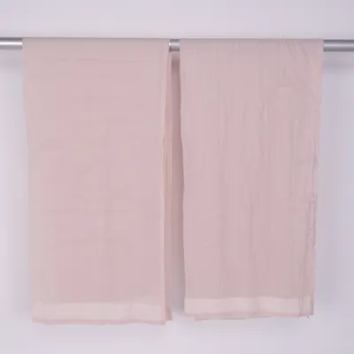 Gardin med rynkebånd (Pink) fra H&M Home Bomuld, Polyester