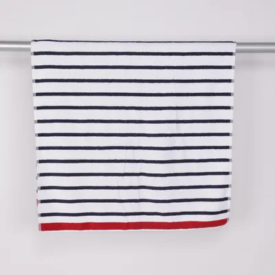 Badhanddoek (Wit, Blauw, Rood) van Lexington Company Katoen