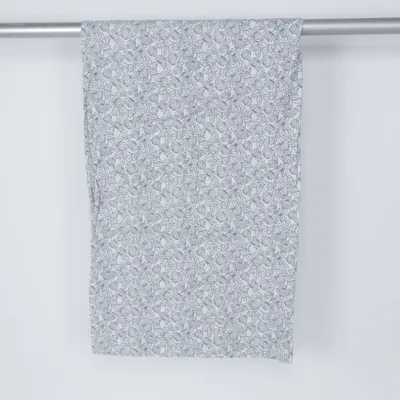 Duvet cover (Blue, White) Polyester, Cotton
