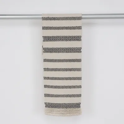 Woven rug (Beige, Black) from Sinsay