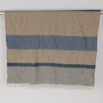 Pläd (Beige, Blå, Grå) från Kid / Hemtex Ull