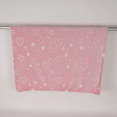 Filt (Rosa, Vit) från Home Creation Polyester