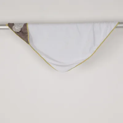 Bath towel (White, Yellow, Brown) from Babyfehn Cotton, Polyester