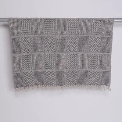 Filt (Grå, Vit) från Bloomingville