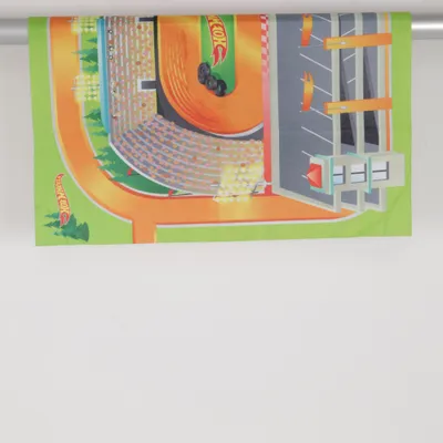 Playmat (Green, Orange, Multicolored) from Hot Wheels Polyester