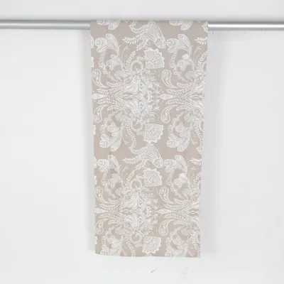 Gardin med rynkebånd (Beige, Hvid) fra Vallila Bomuld, Polyester