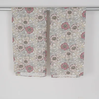 Gardinkappa (Vit, Rosa, Grön) från Hemtex Bomull