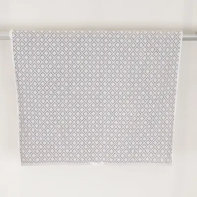 Bath towel (White, Gray) from Nina Royal Cotton