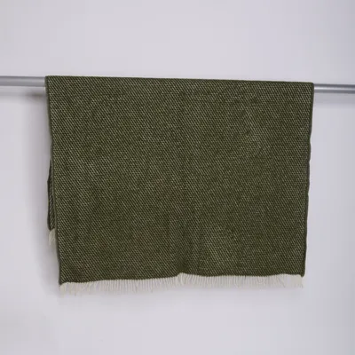 Pläd (Grön, Vit) från Klippan Ull