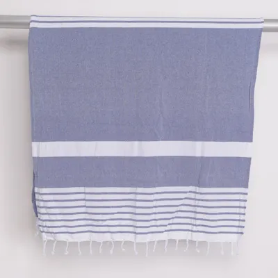 Pläd (Blå, Vit) från Sagaform Återvunnen bomull, Återvunnen polyester